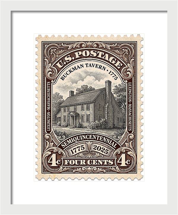 Buckman Tavern 4c 1 - Framed Print