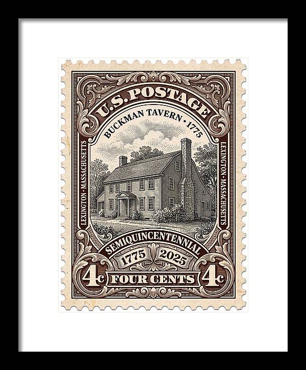 Buckman Tavern 4c 1 - Framed Print