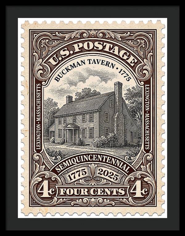 Buckman Tavern 4c 1 - Framed Print