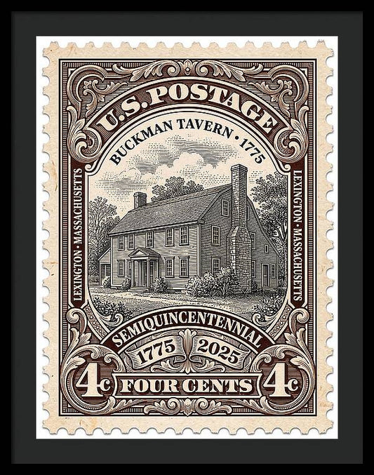 Buckman Tavern 4c 1 - Framed Print