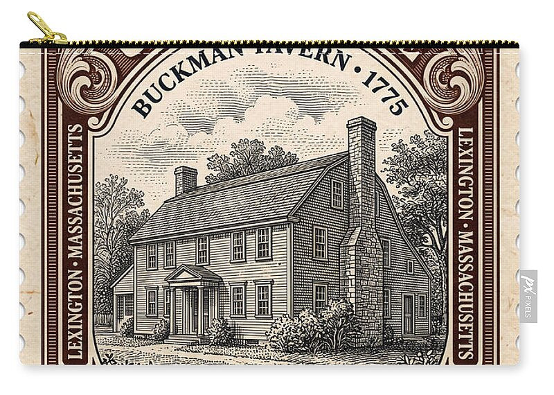 Buckman Tavern 4c 1 - Zip Pouch