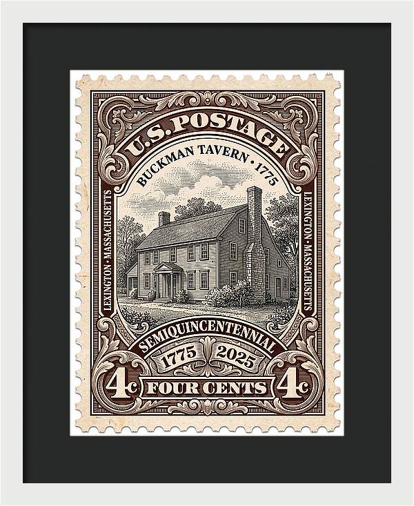 Buckman Tavern 4c 1 - Framed Print