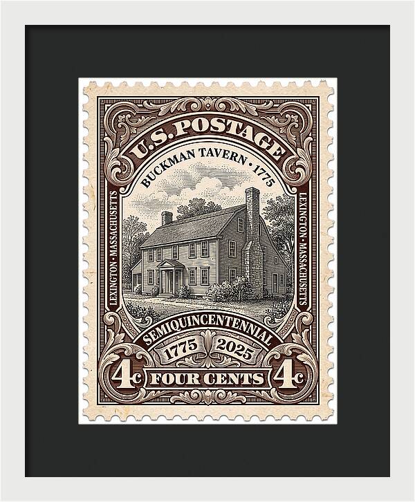 Buckman Tavern 4c 1 - Framed Print