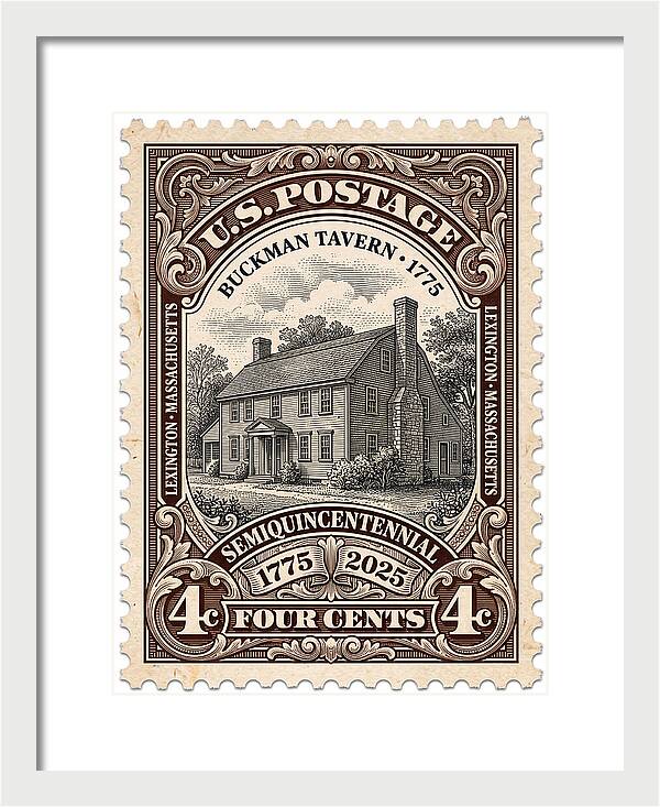 Buckman Tavern 4c 1 - Framed Print