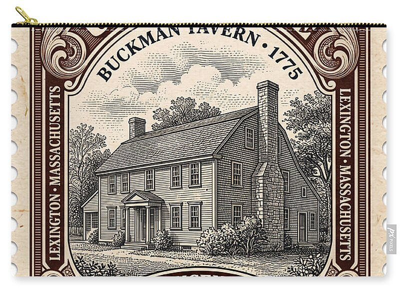 Buckman Tavern 4c 1 - Zip Pouch