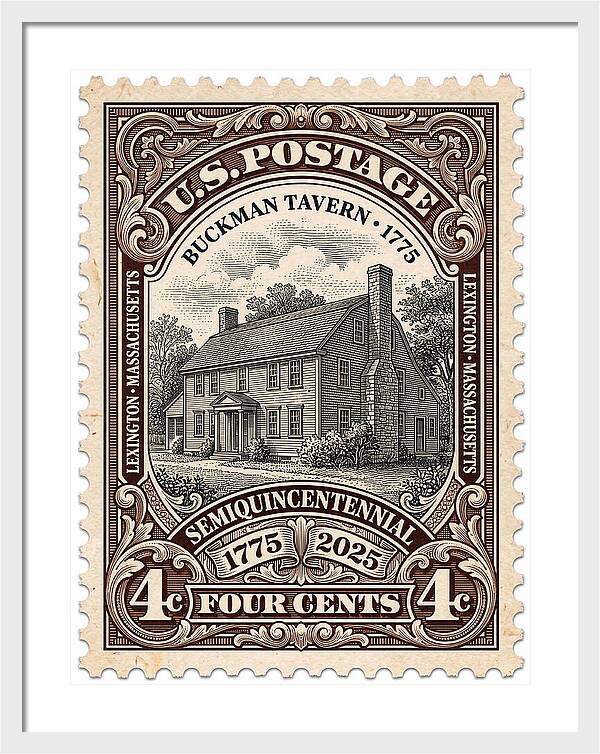 Buckman Tavern 4c 1 - Framed Print