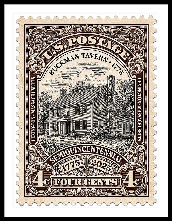 Buckman Tavern 4c 1 - Framed Print