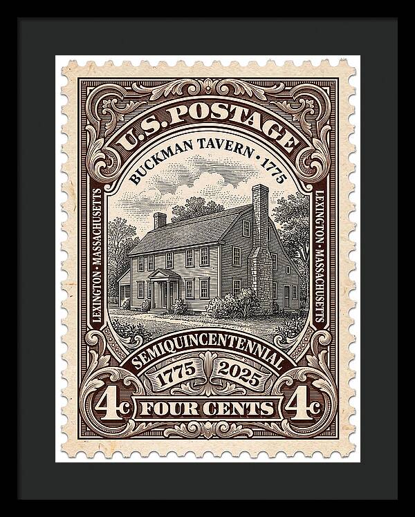 Buckman Tavern 4c 1 - Framed Print