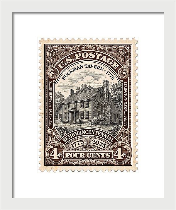 Buckman Tavern 4c 1 - Framed Print