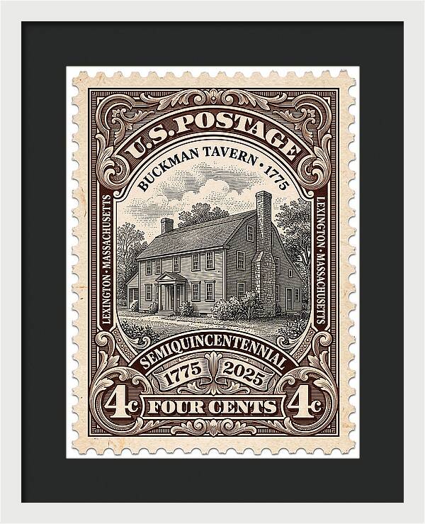 Buckman Tavern 4c 1 - Framed Print