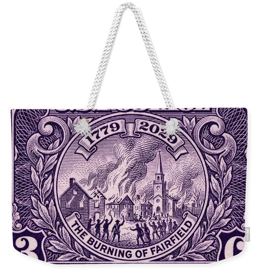 Burning of Fairfield 3c 1 - Weekender Tote Bag