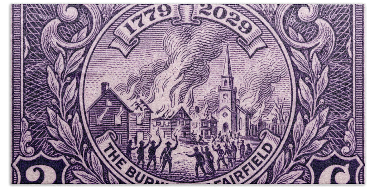 Burning of Fairfield 3c 1 - Beach Towel
