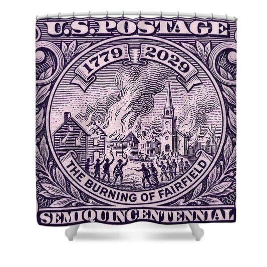 Burning of Fairfield 3c 1 - Shower Curtain