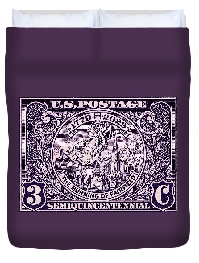 Burning of Fairfield 3c 1 - Duvet Cover
