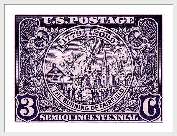 Burning of Fairfield 3c 1 - Framed Print