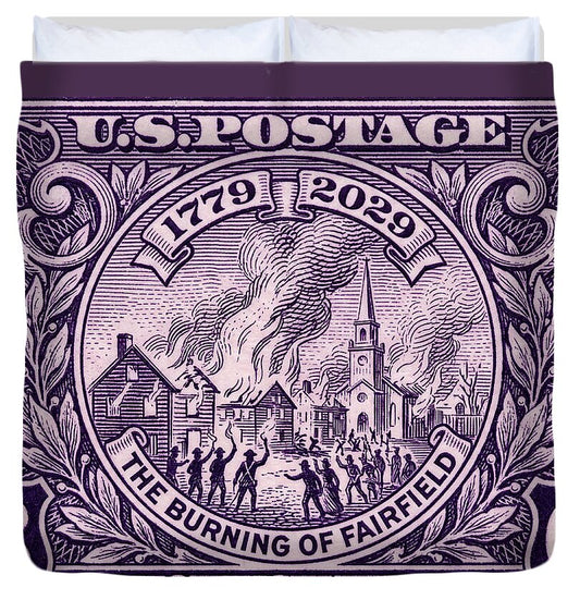 Burning of Fairfield 3c 1 - Duvet Cover