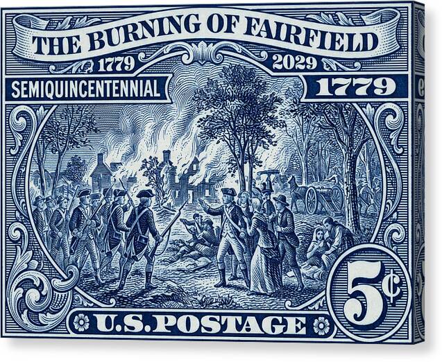 Burning of Fairfield 5c 1 - Canvas Print