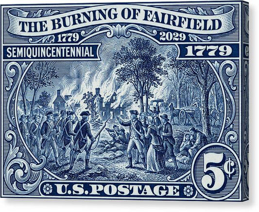 Burning of Fairfield 5c 1 - Canvas Print