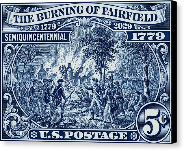 Burning of Fairfield 5c 1 - Canvas Print