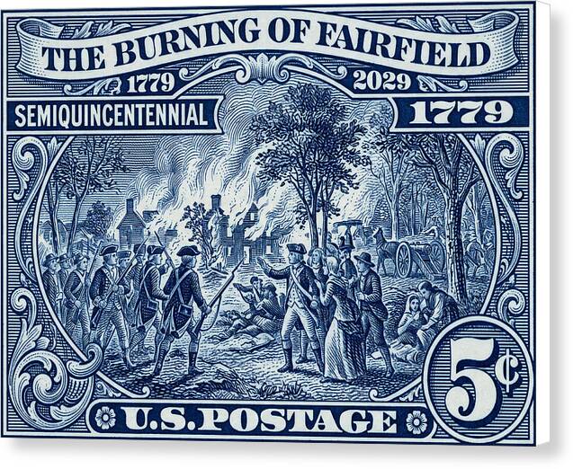 Burning of Fairfield 5c 1 - Canvas Print