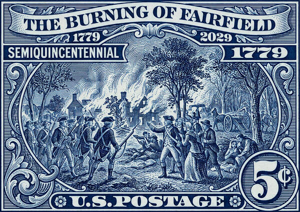 Burning of Fairfield 5c 1 - Art Print