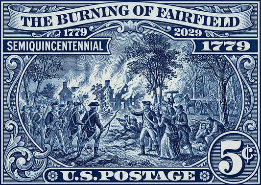 Burning of Fairfield 5c 1 - Art Print