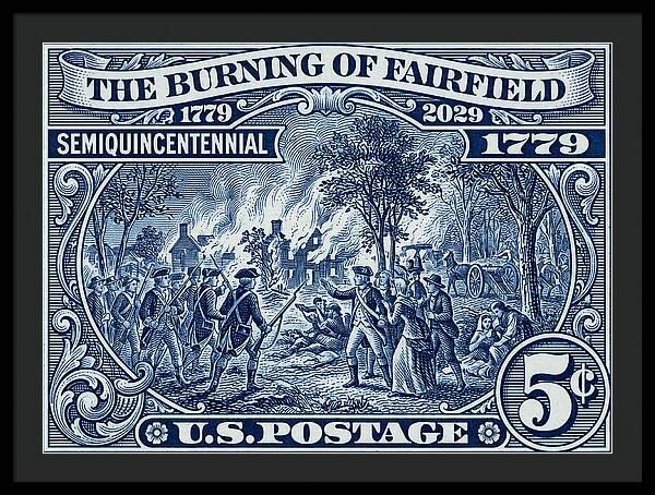Burning of Fairfield 5c 1 - Framed Print