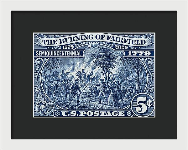 Burning of Fairfield 5c 1 - Framed Print