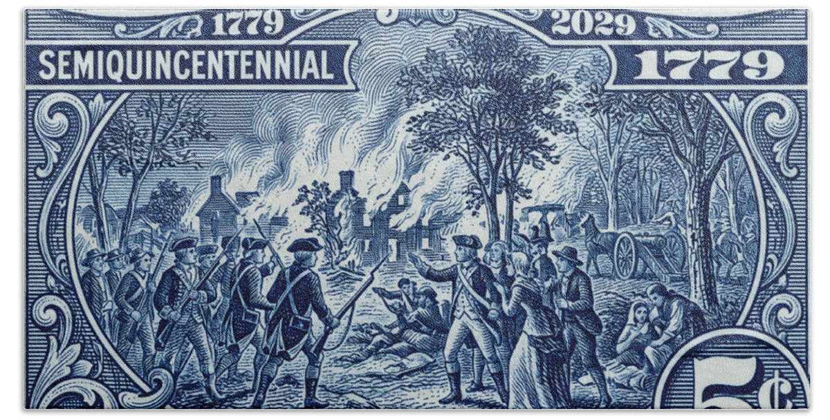 Burning of Fairfield 5c 1 - Bath Towel