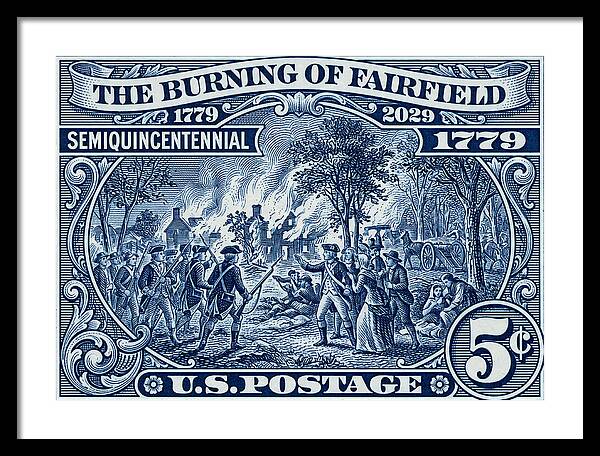 Burning of Fairfield 5c 1 - Framed Print