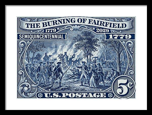 Burning of Fairfield 5c 1 - Framed Print