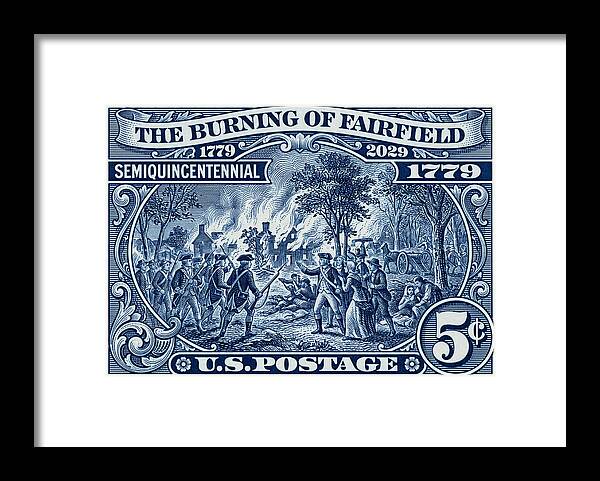 Burning of Fairfield 5c 1 - Framed Print
