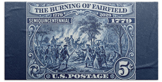 Burning of Fairfield 5c 1 - Beach Towel