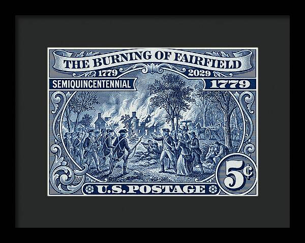 Burning of Fairfield 5c 1 - Framed Print