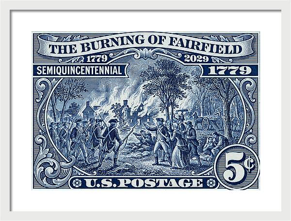 Burning of Fairfield 5c 1 - Framed Print
