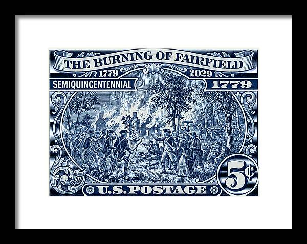Burning of Fairfield 5c 1 - Framed Print