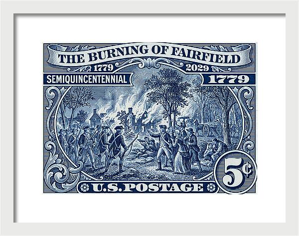 Burning of Fairfield 5c 1 - Framed Print