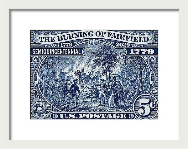 Burning of Fairfield 5c 1 - Framed Print