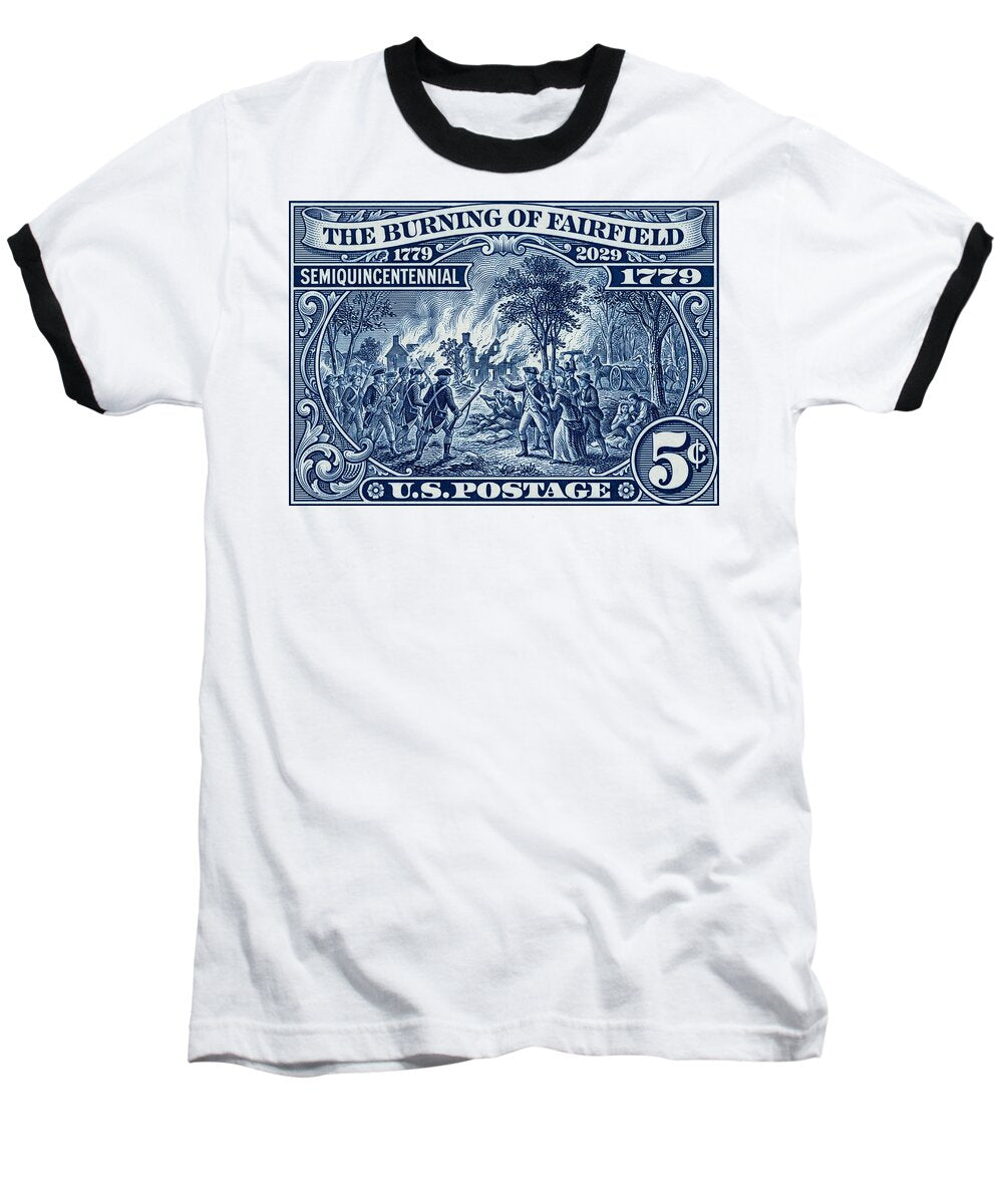 Burning of Fairfield 5c 1 - Baseball T-Shirt