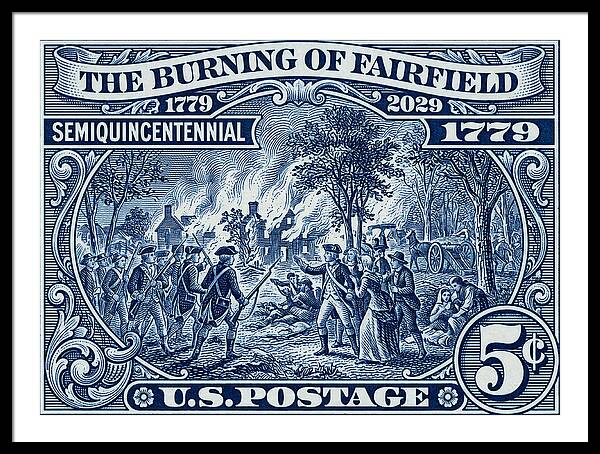 Burning of Fairfield 5c 1 - Framed Print