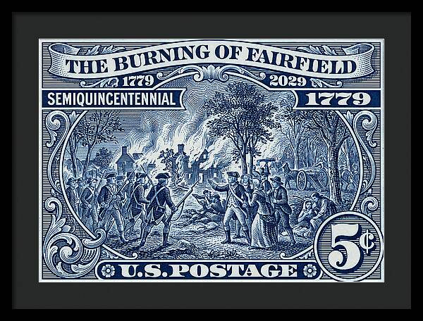 Burning of Fairfield 5c 1 - Framed Print
