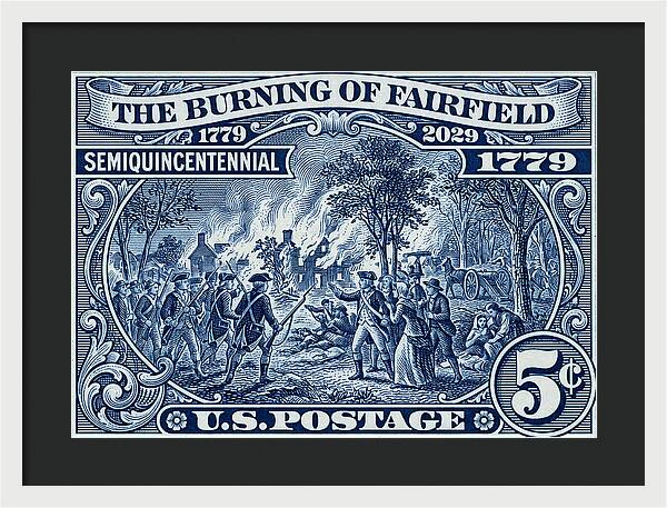 Burning of Fairfield 5c 1 - Framed Print