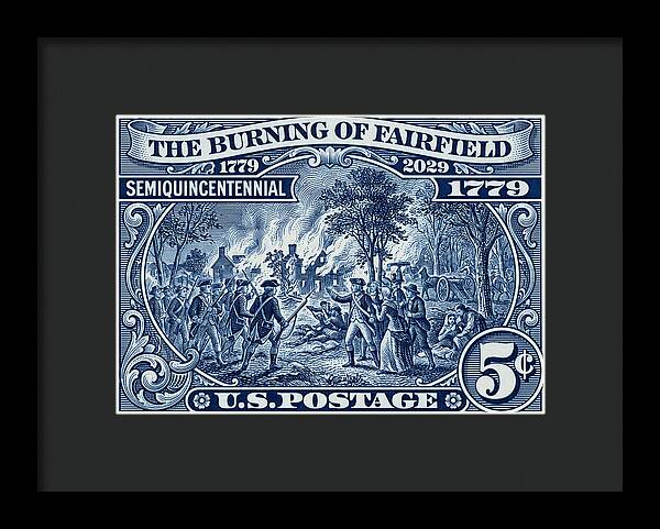 Burning of Fairfield 5c 1 - Framed Print