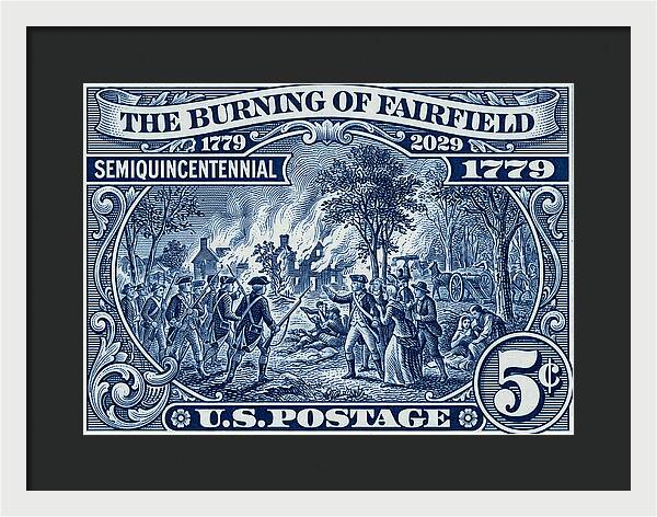 Burning of Fairfield 5c 1 - Framed Print
