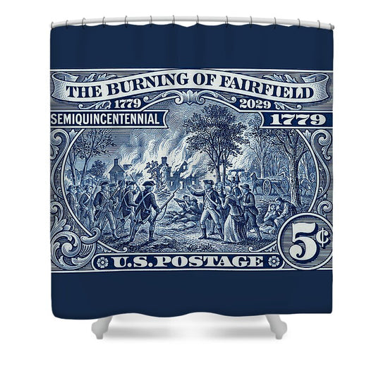 Burning of Fairfield 5c 1 - Shower Curtain