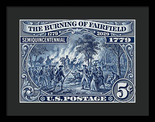 Burning of Fairfield 5c 1 - Framed Print
