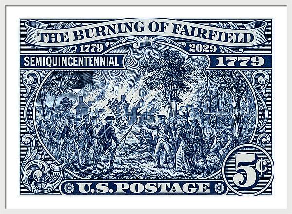 Burning of Fairfield 5c 1 - Framed Print