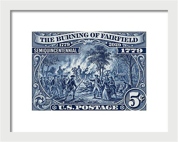 Burning of Fairfield 5c 1 - Framed Print