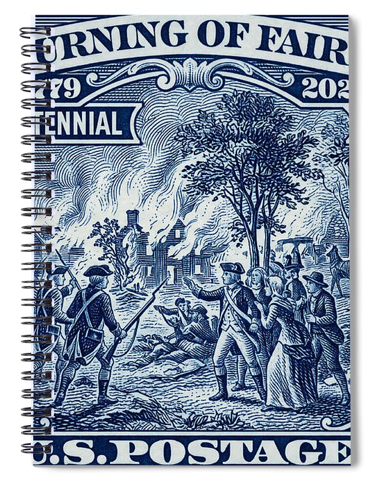 Burning of Fairfield 5c 1 - Spiral Notebook