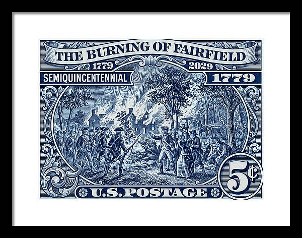 Burning of Fairfield 5c 1 - Framed Print